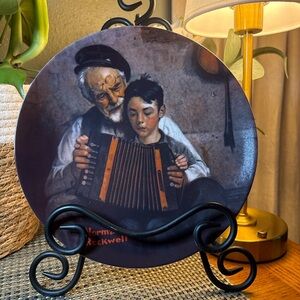 Norman Rockwell “The Music Maker” Limited Edition Plate – Knowles 1981 w/ Box